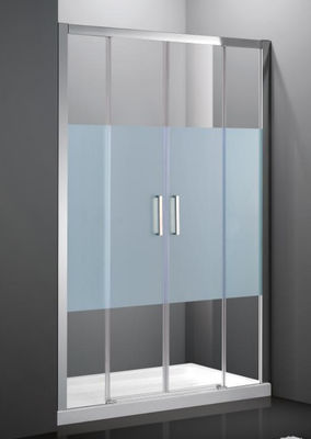 Glasbad Duschraum, Klappduschschirm mit Aluminiumrahmen