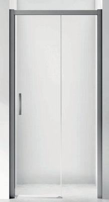 Aluminium, Matte Schwarz, Tür mit Abdeckung, Bad Duschraum
